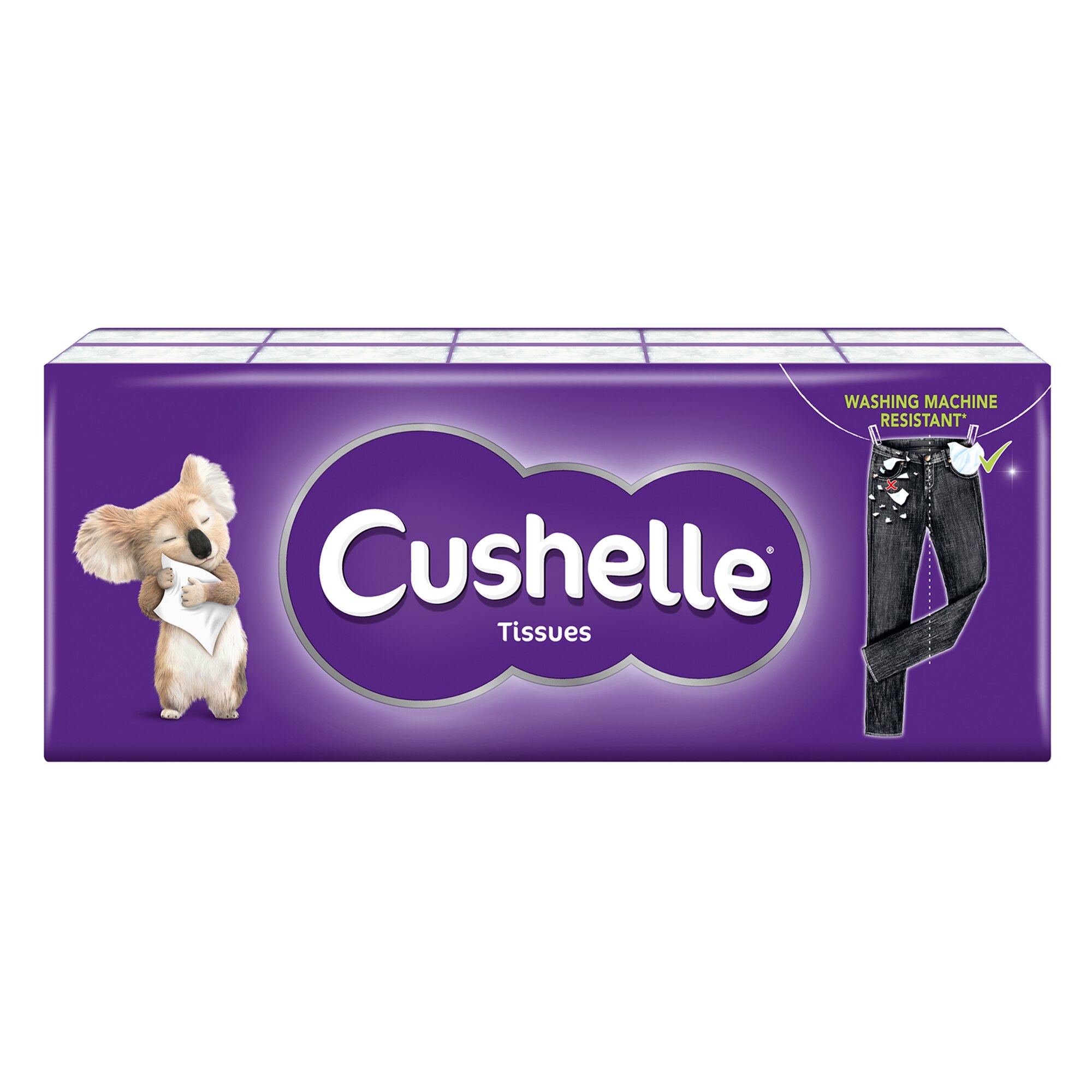 Cushelle Premium Soft Strong Facial Tissues Pack of 6 Boxes x 80 Sheets 